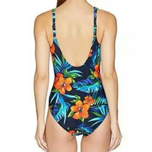 Miraclesuit Size 10 Midnight Samoan Sunset Sanibel One Piece Swimsuit Underwire - Picture 4 of 15